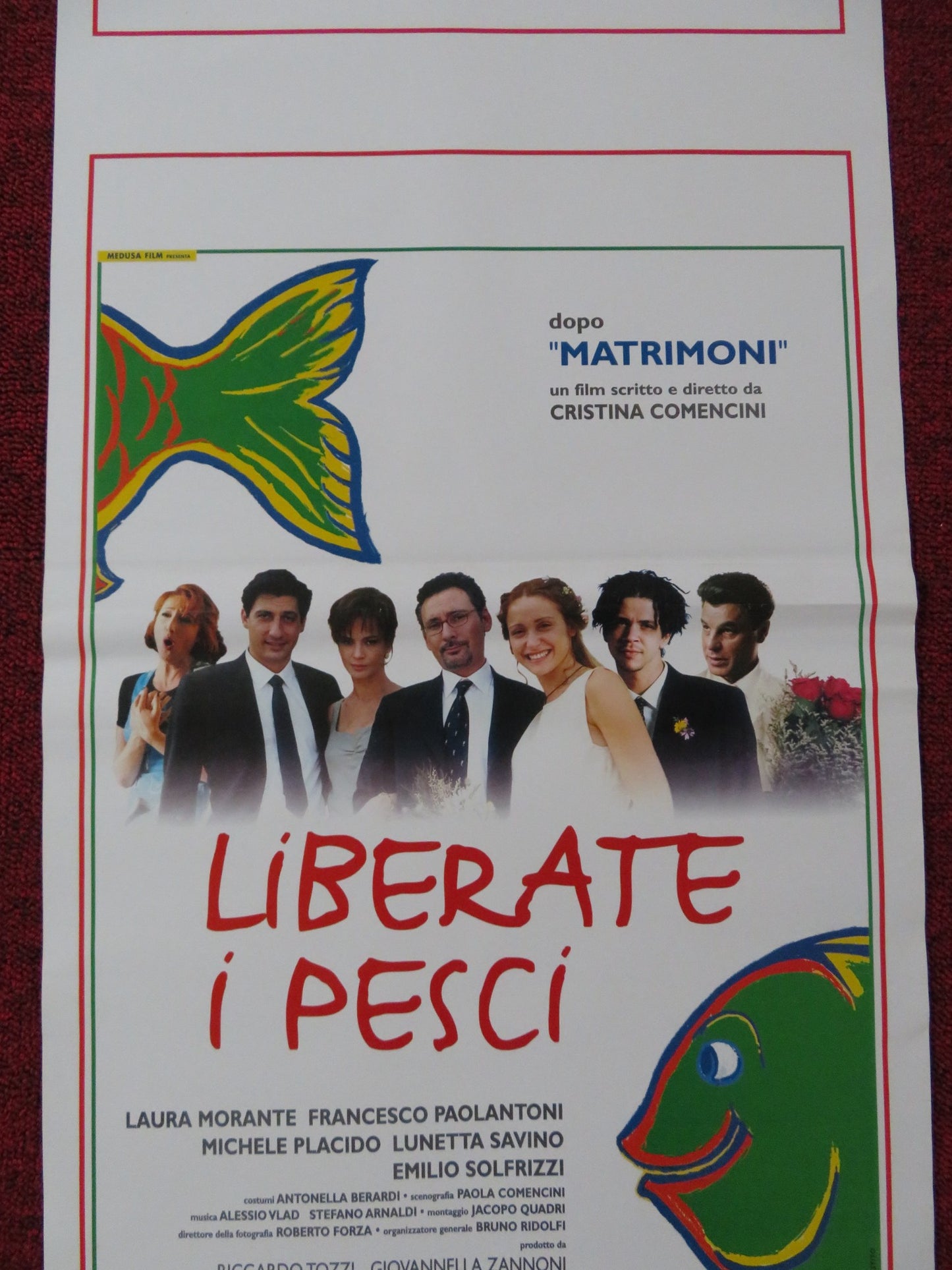 LIBERATE I PESCI! ITALIAN LOCANDINA POSTER LAURA MORANTE F. PAOLANTONI 1999