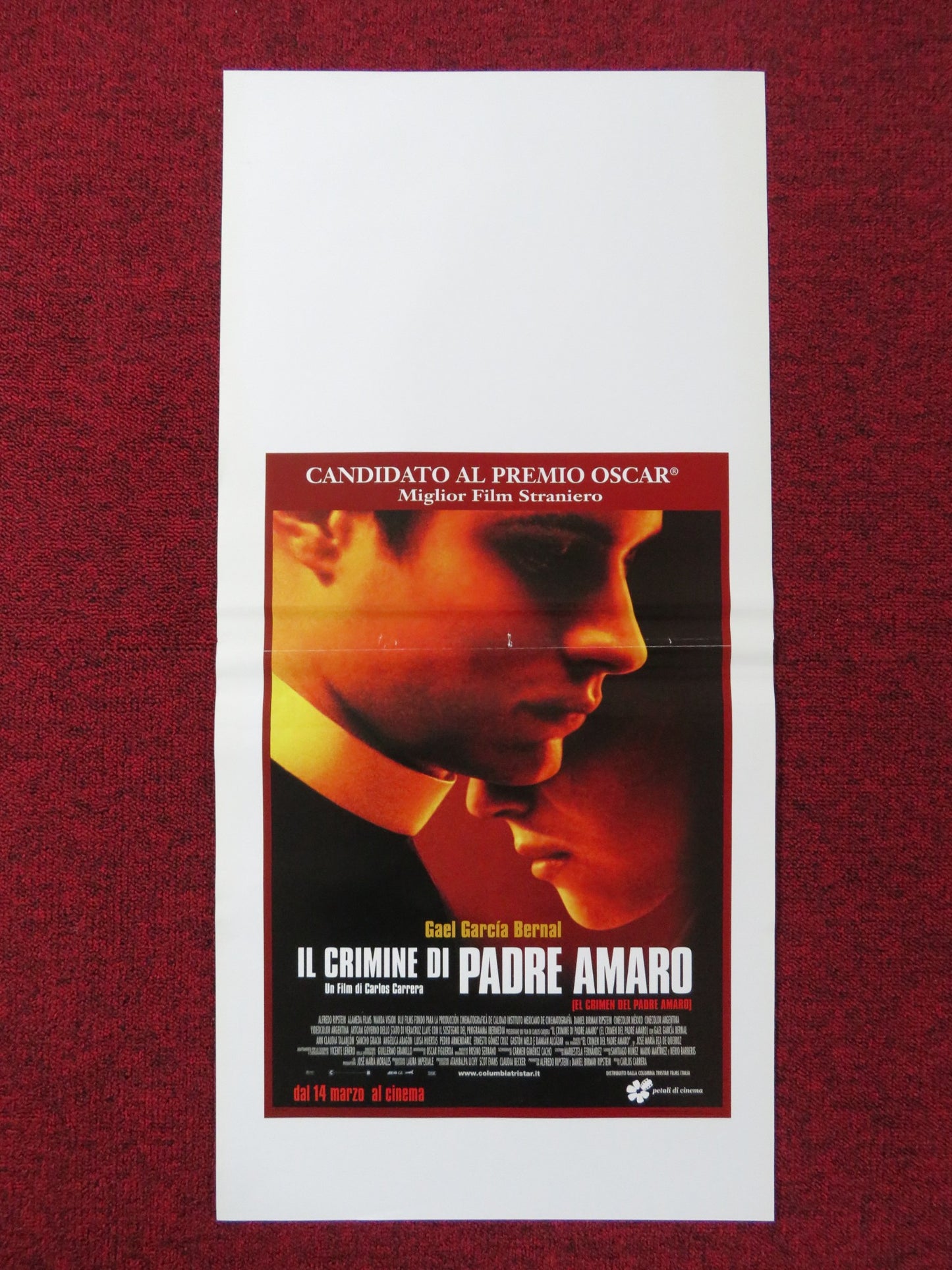 THE CRIME OF PADRE AMARO ITALIAN LOCANDINA POSTER GAEL GARCIA BERNAL 2002