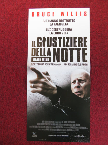 DEATH WISH ITALIAN LOCANDINA POSTER BRUCE WILLIS VINCENT D'ONOFRIO 2018