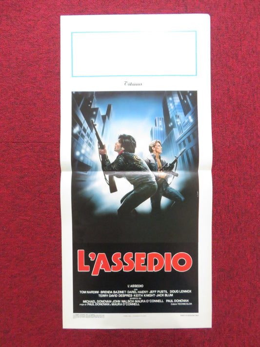 L'ASSEDIO / SIEGE - SELF DEFENCE ITALIAN LOCANDINA POSTER TOM NARDINI 1984