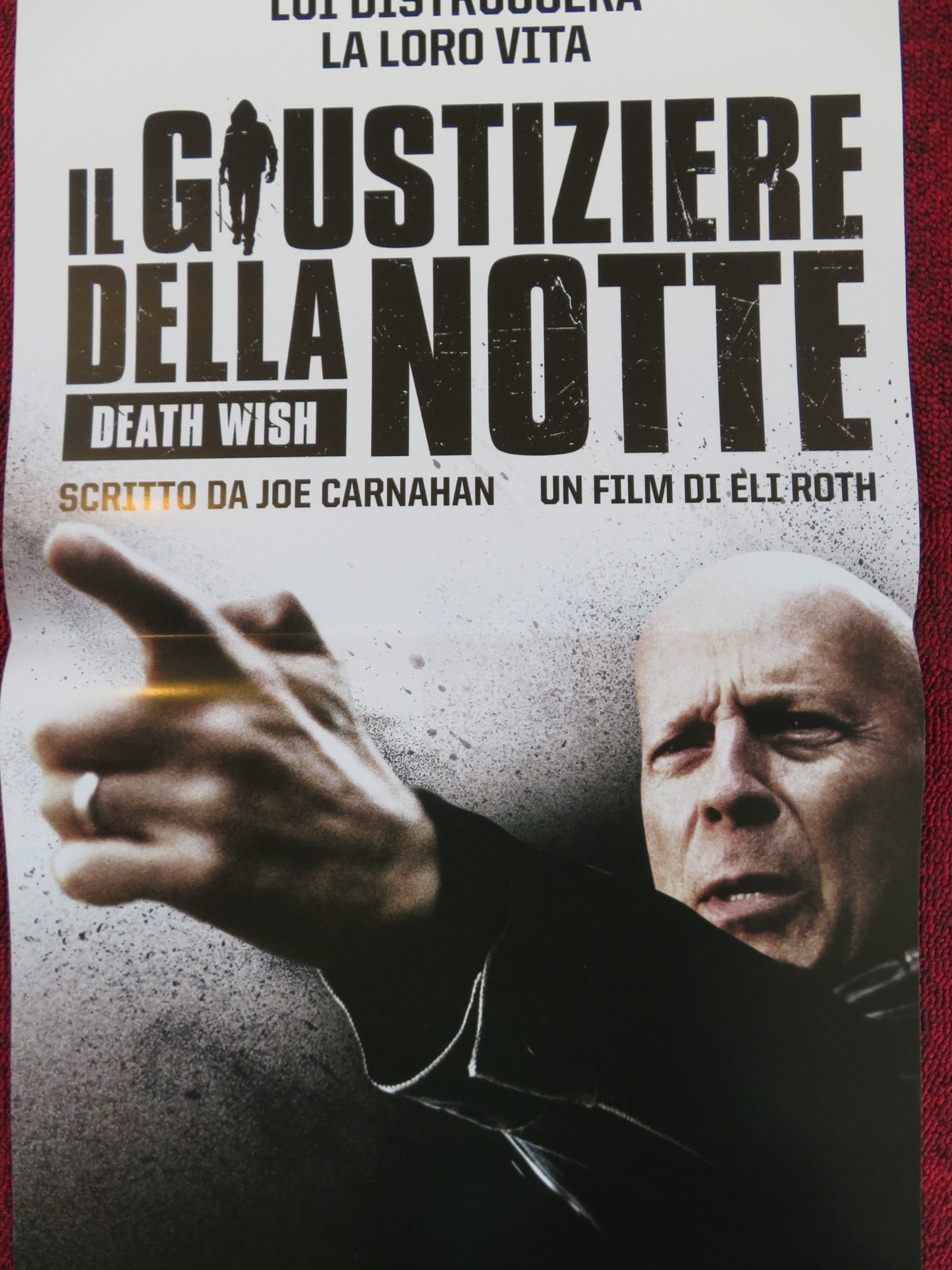 DEATH WISH ITALIAN LOCANDINA POSTER BRUCE WILLIS VINCENT D'ONOFRIO 2018