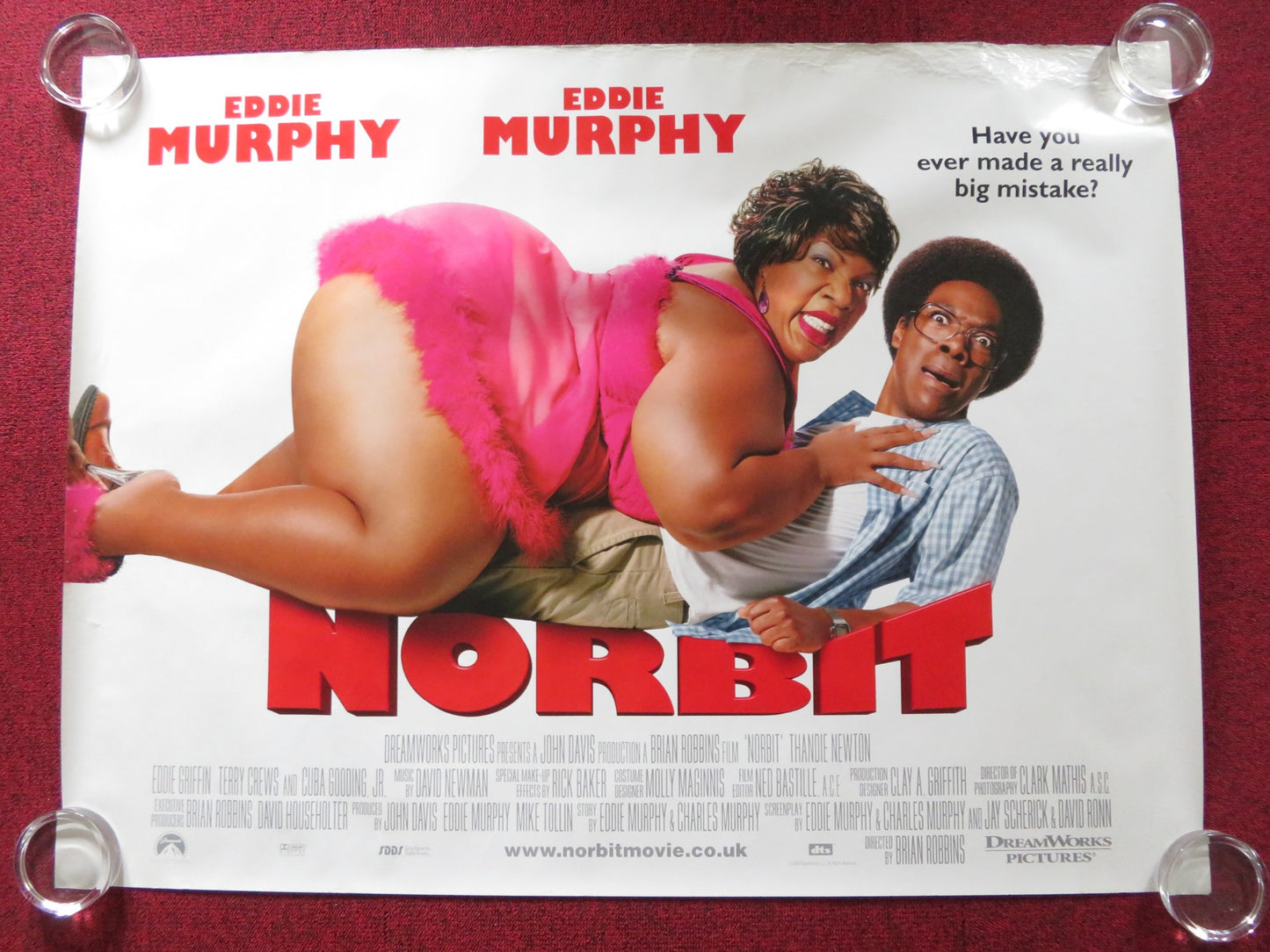 NORBIT UK QUAD ROLLED POSTER EDDIE MURPHY THANDIWE NEWTON 2007