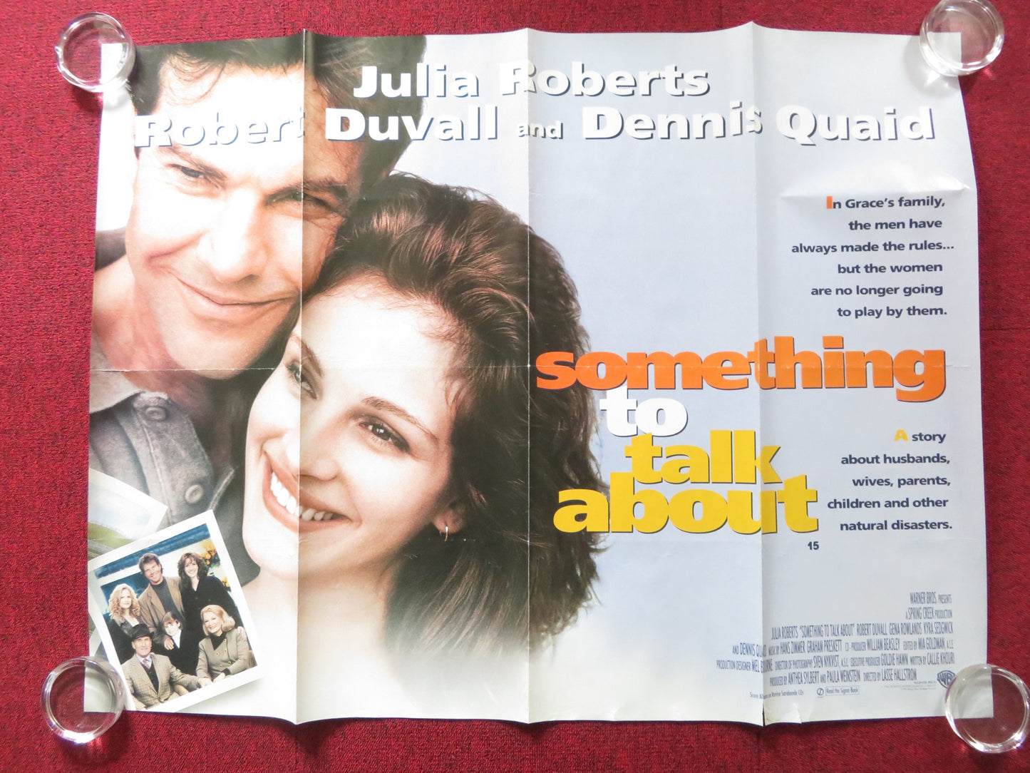 SOMETHING TO TALK ABOUT UK QUAD (30"x 40") ROLLED POSTER JULIA ROBERTS 1995