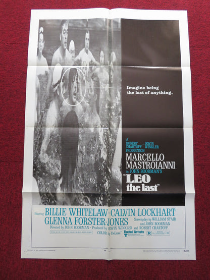 LEO THE LAST FOLDED US ONE SHEET POSTER BILLIE WHITELAW CALVIN LOCKHART 1970