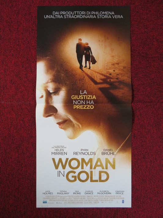 WOMAN IN GOLD ITALIAN LOCANDINA POSTER HELEN MIRREN RYAN REYNOLDS 2015