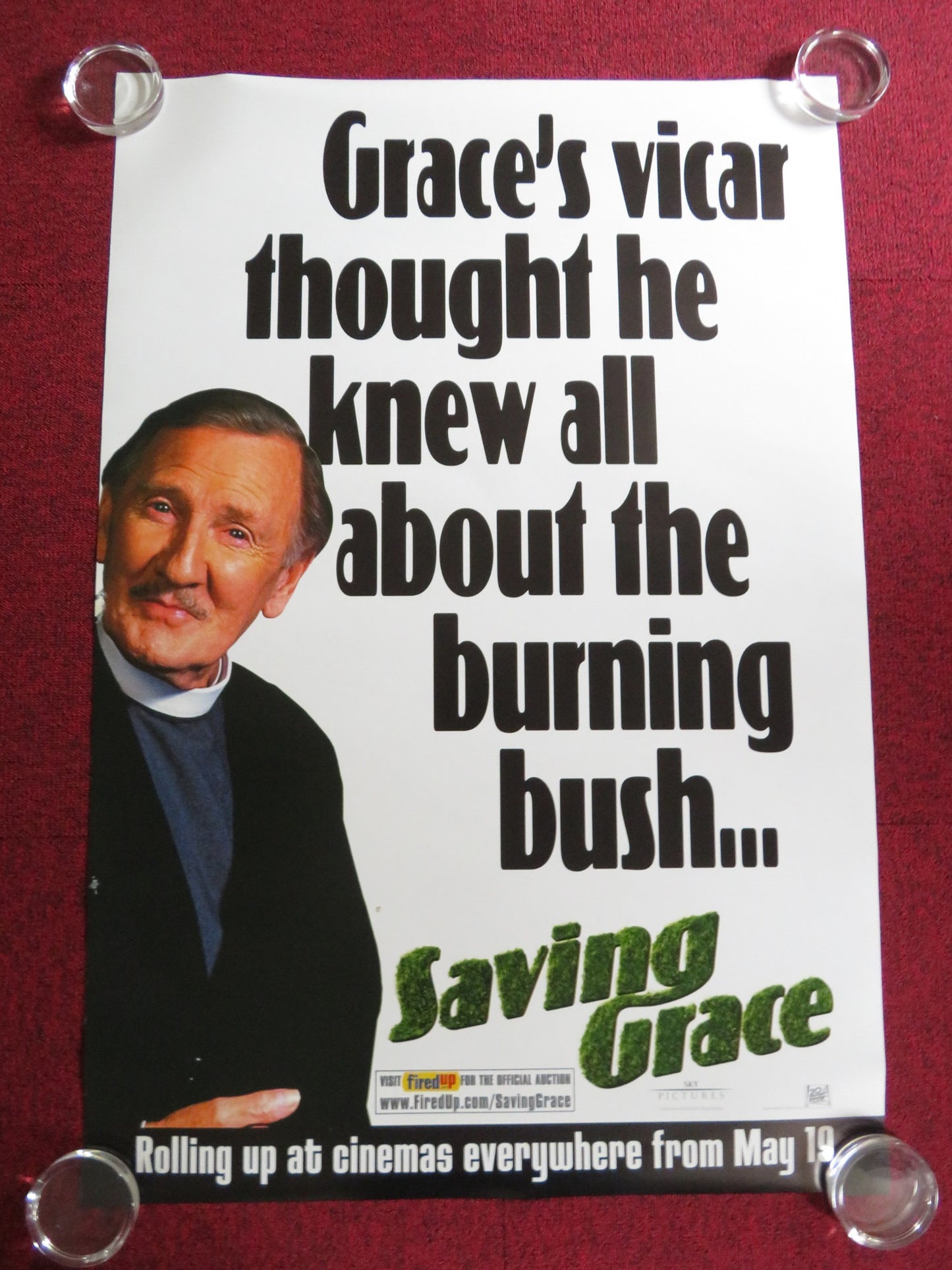 SAVING GRACE US ONE SHEET ROLLED POSTER MARTIN CLUNES LESLIE PHILLIPS 2000