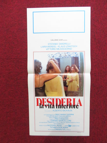 DESIDERIA ITALIAN LOCANDINA POSTER STEFANIA SANDRELLI LARA WENDEL 1980