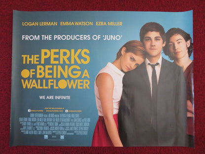 PERKS OF BEING A WALLFLOWER UK QUAD (30"x 40") ROLLED POSTER LOGAN LERMAN 2012