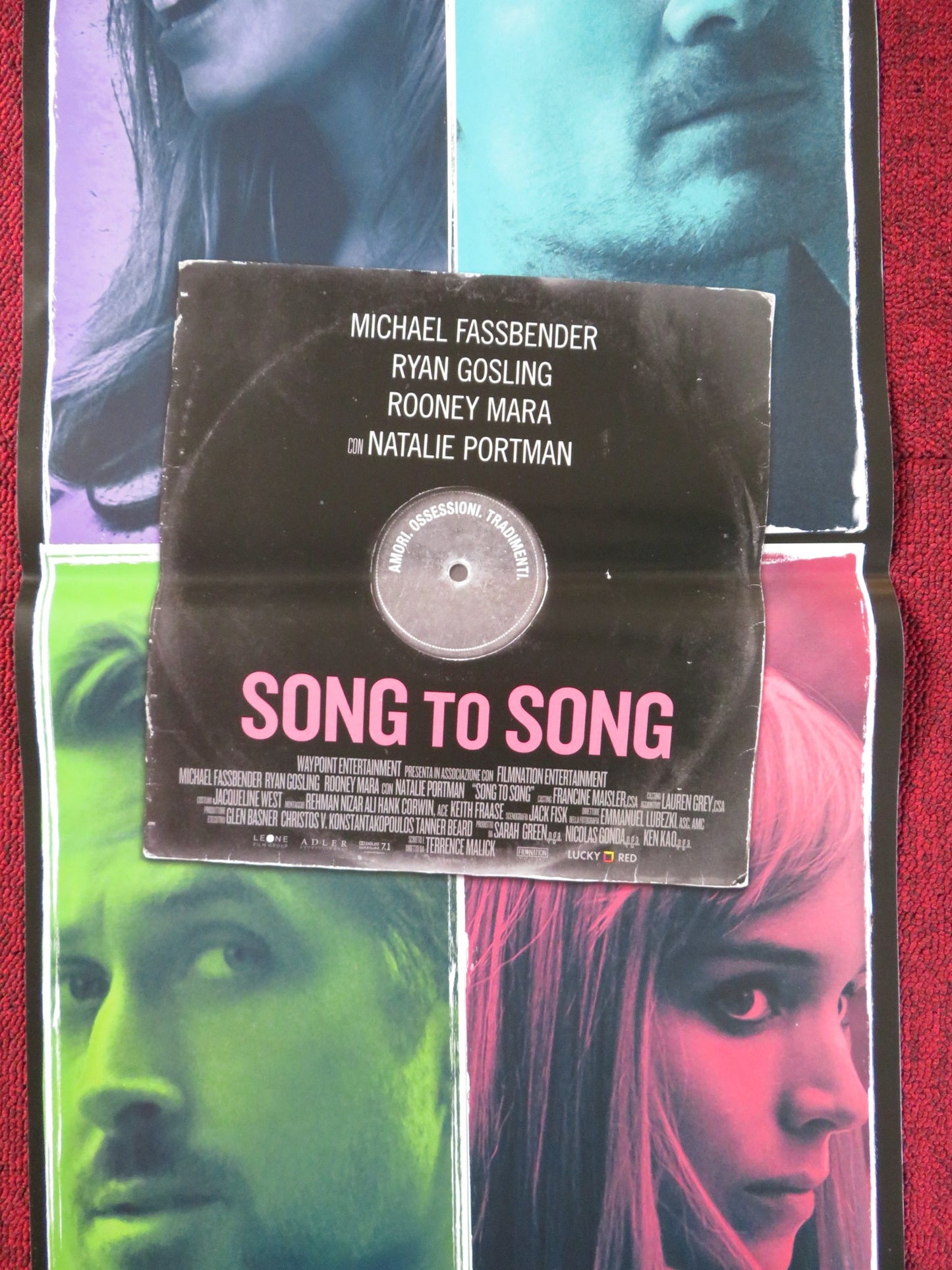 SONG TO SONG ITALIAN LOCANDINA POSTER RYAN GOSLING NATALIE PORTMAN 2017