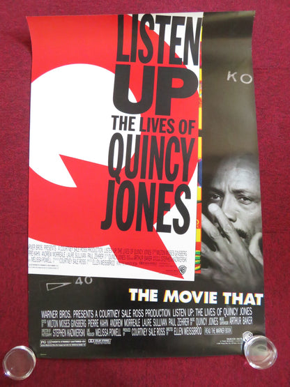 LISTEN UP: THE LIVES OF QUINCY JONES US ONE SHEET ROLLED POSTER RAY CHARLES 1990