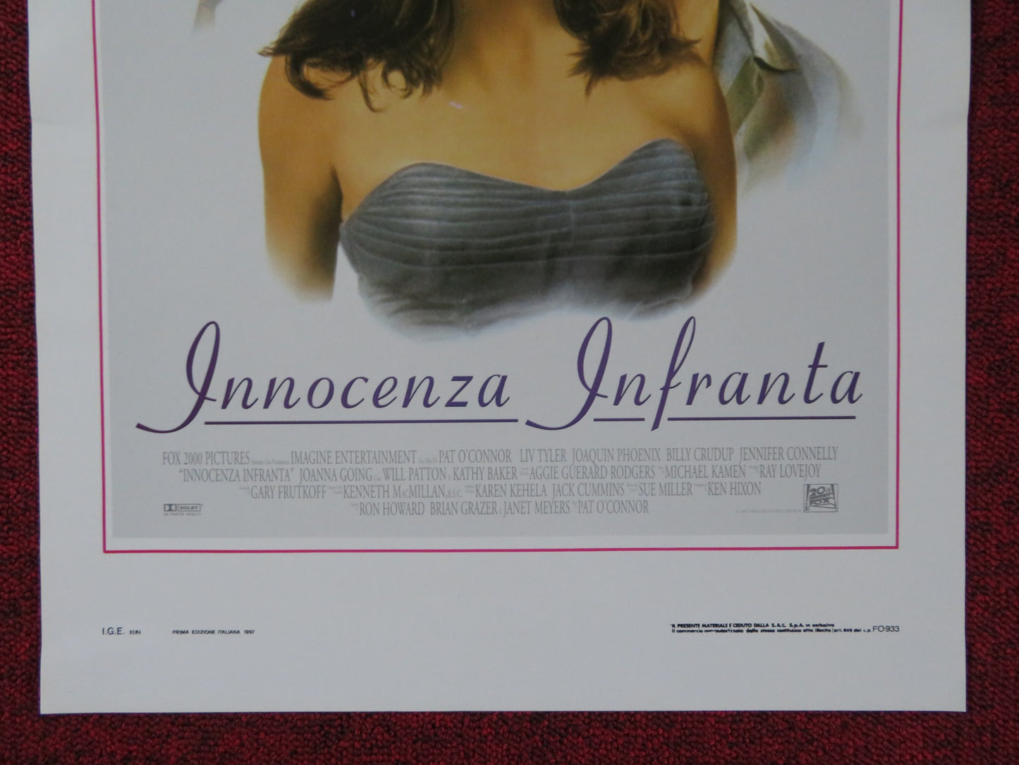 INVENTING THE ABBOTTS ITALIAN LOCANDINA POSTER LIV TYLER JOAQUIN PHOENIX 1997