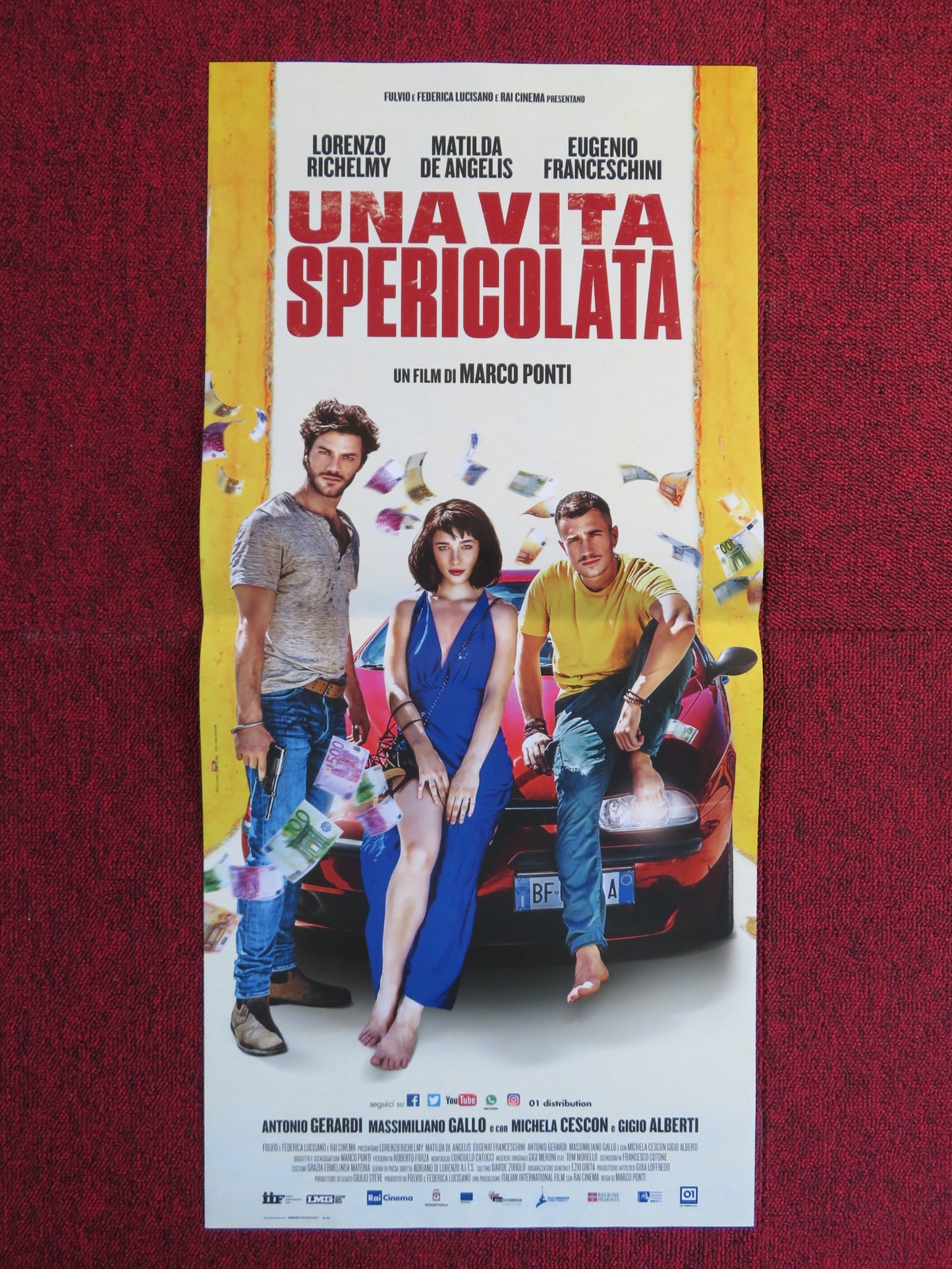 UNA VITA SPERICOLATA ITALIAN LOCANDINA POSTER LORENZO RICHELMY 2018