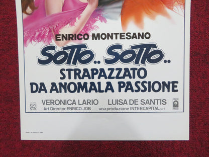 SOTTO... SOTTO ITALIAN LOCANDINA POSTER ENRICO MONTESANO VERONICA LARIO 1984