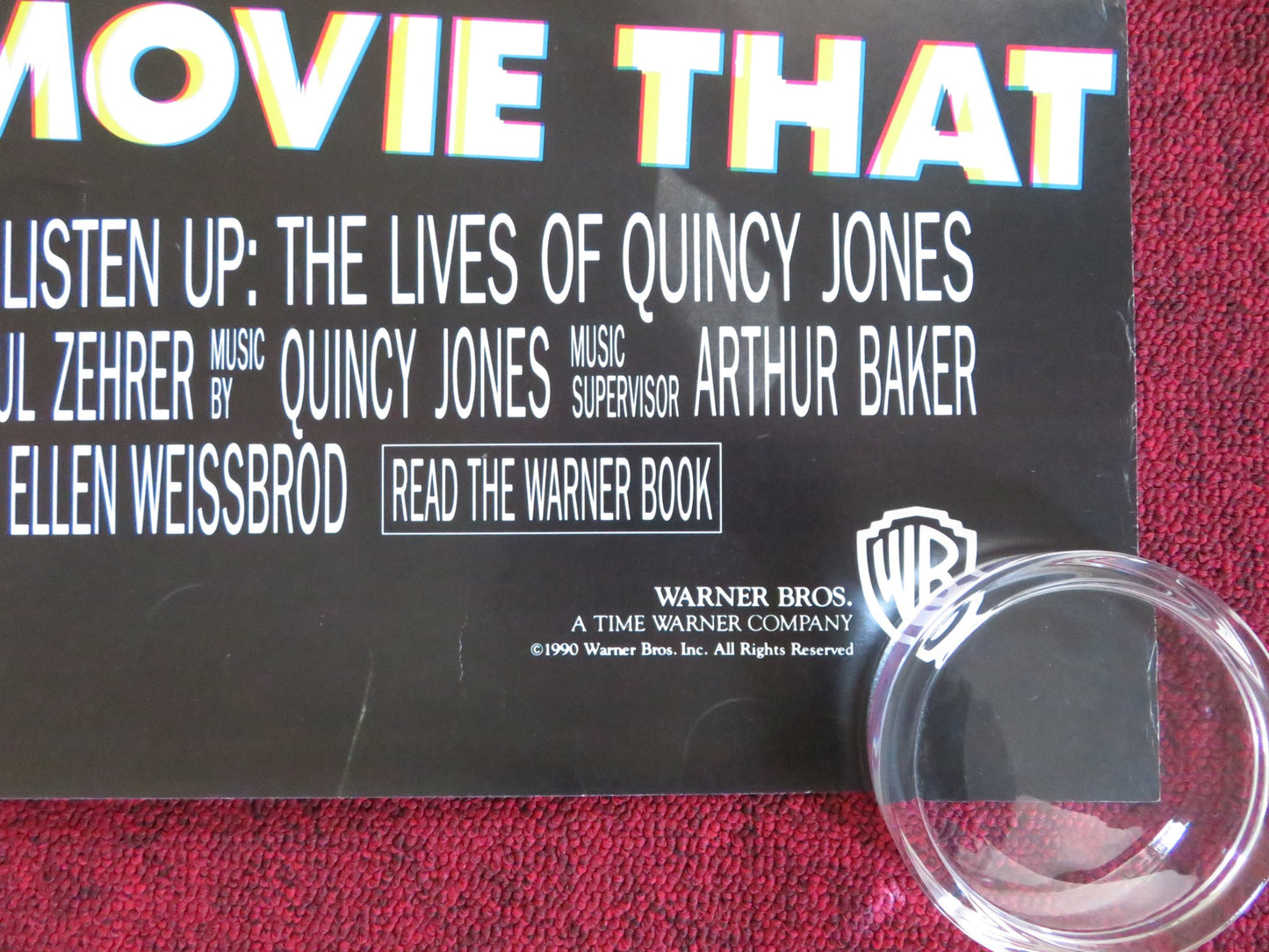 LISTEN UP: THE LIVES OF QUINCY JONES US ONE SHEET ROLLED POSTER RAY CHARLES 1990