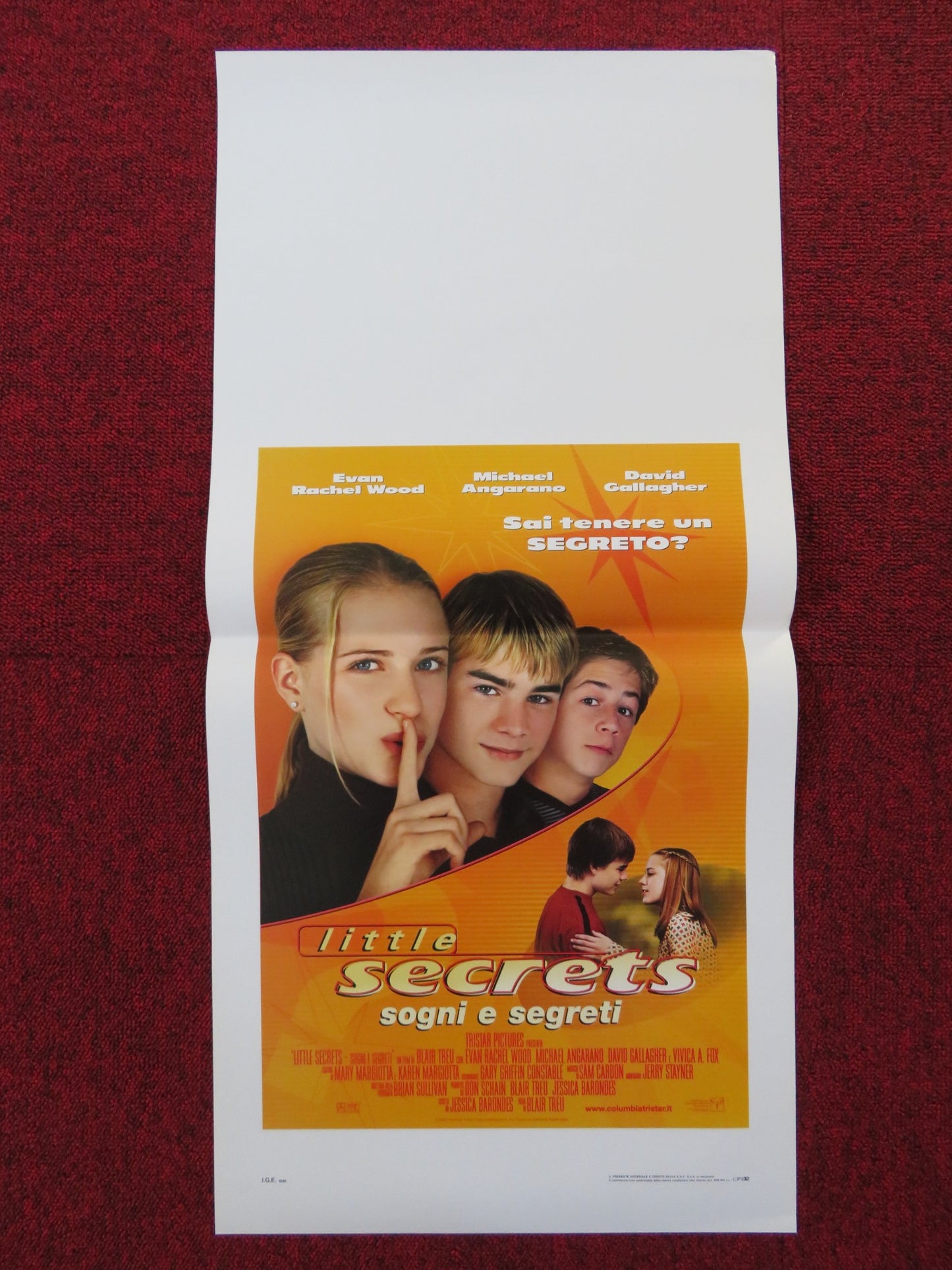 LITTLE SECRETS ITALIAN LOCANDINA POSTER EVAN RACHEL WOOD MICHAEL ANGARANO 2002