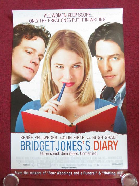 BRIDGET JONES'S DIARY US ONE SHEET ROLLED POSTER RENEE ZELLWEGER COLIN FIRTH '01