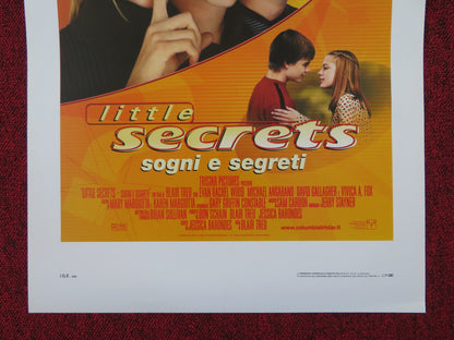 LITTLE SECRETS ITALIAN LOCANDINA POSTER EVAN RACHEL WOOD MICHAEL ANGARANO 2002