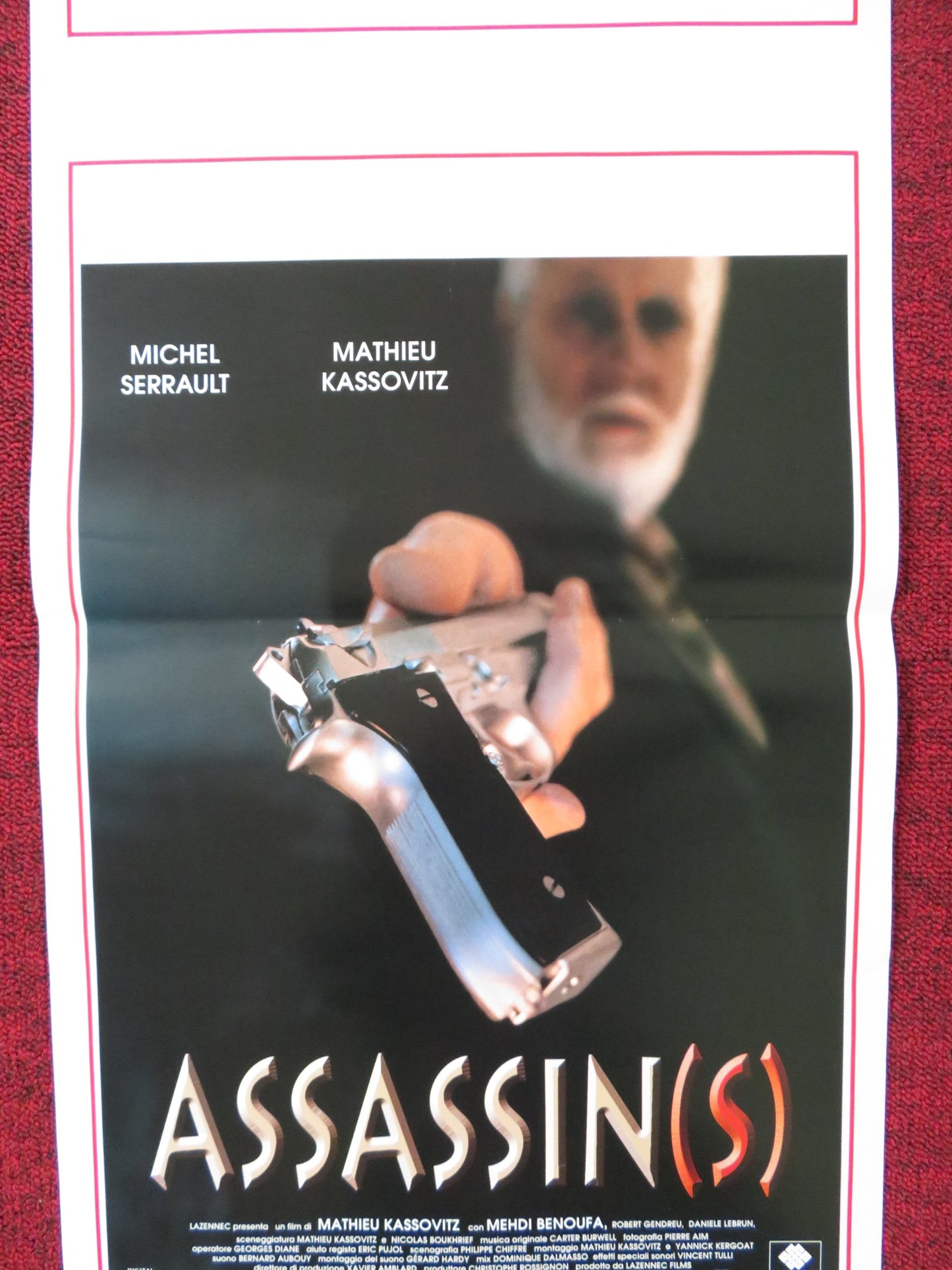 ASSASSIN(S) ITALIAN LOCANDINA POSTER MICHEL SERRAULT MATHIEU KASSOVITZ 1998