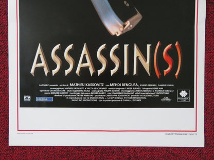 ASSASSIN(S) ITALIAN LOCANDINA POSTER MICHEL SERRAULT MATHIEU KASSOVITZ 1998