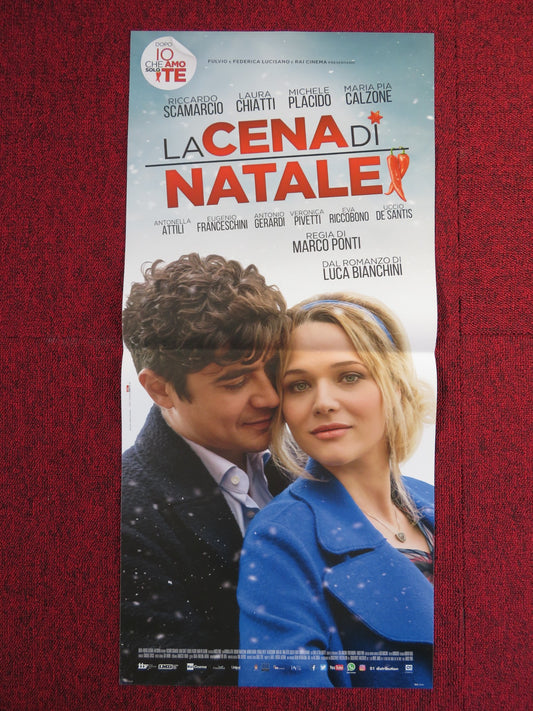 LA CENA DI NATALE ITALIAN LOCANDINA POSTER RICCARDO SCAMARCIO LAURA CHIATTI 2016