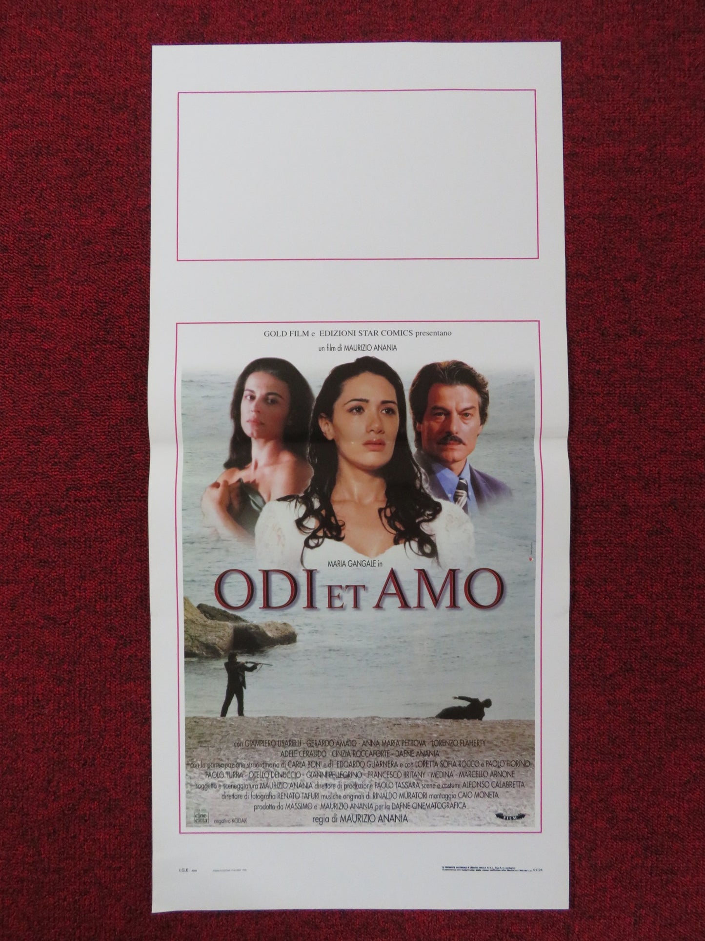 ODI ET AMO ITALIAN LOCANDINA POSTER GIAMPIERO LISARELLI GERARDO AMATO 1998