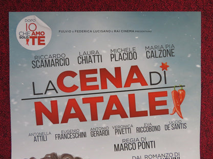 LA CENA DI NATALE ITALIAN LOCANDINA POSTER RICCARDO SCAMARCIO LAURA CHIATTI 2016