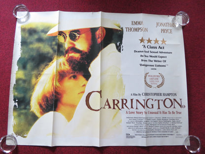 CARRINGTON UK QUAD ROLLED POSTER EMMA THOMPSON JONATHAN PRYCE 1995