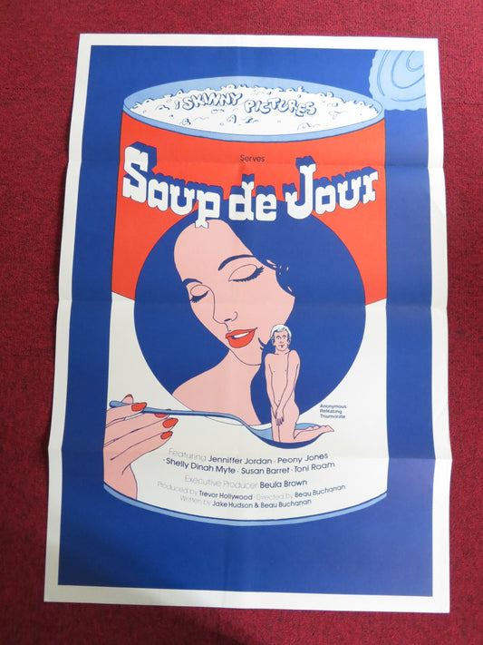 SOUP DE JOUR / SEX FANTASIES US TRI FOLDED ONE SHEET ROLLED POSTER TONI ROAM '75