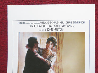 THE DEAD ITALIAN LOCANDINA POSTER ANJELICA HUSTON DONAL MCCANN 1987