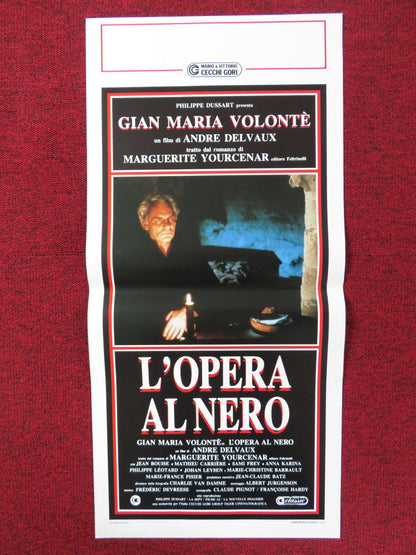 L'OPERA AL NERO ITALIAN LOCANDINA POSTER GIAN MARIA VOLONTE 1988