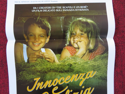 INNOCENZA E MALIZIA ITALIAN LOCANDINA POSTER ANEMONE RICHARD BOHRINGER 1988