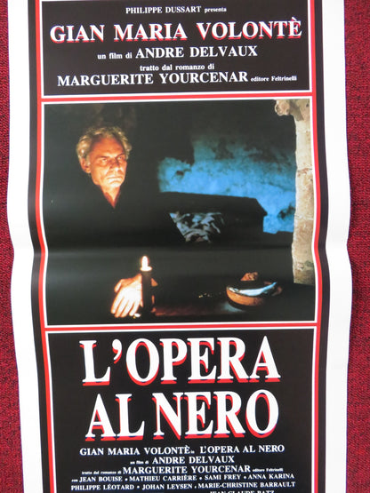 L'OPERA AL NERO ITALIAN LOCANDINA POSTER GIAN MARIA VOLONTE 1988