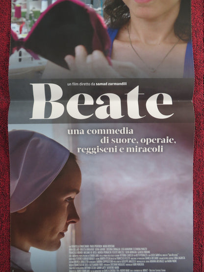 BEATE ITALIAN LOCANDINA POSTER DONATELLA FINOCCHIARO FELICITE MBEZELE 2018