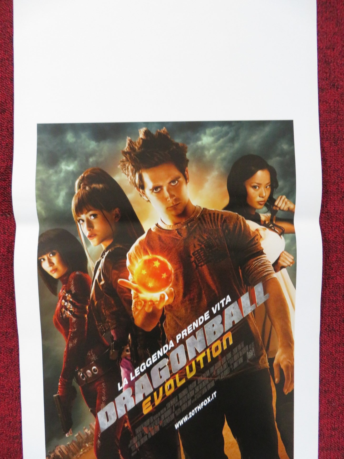 DRAGONBALL EVOLUTION ITALIAN LOCANDINA POSTER JUSTIN CHATWIN CHOW YUN-FAT 2009