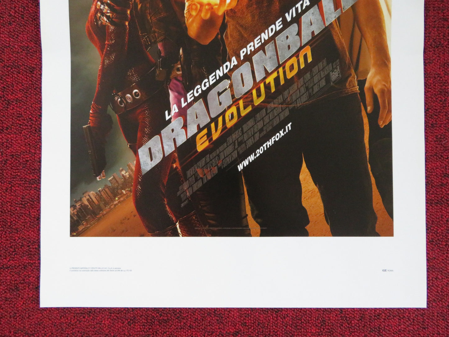 DRAGONBALL EVOLUTION ITALIAN LOCANDINA POSTER JUSTIN CHATWIN CHOW YUN-FAT 2009