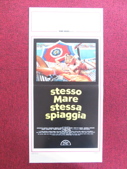 STESSO MARE STESSA SPIAGGIA ITALIAN LOCANDINA POSTER MARGARET CHAPLIN 1983