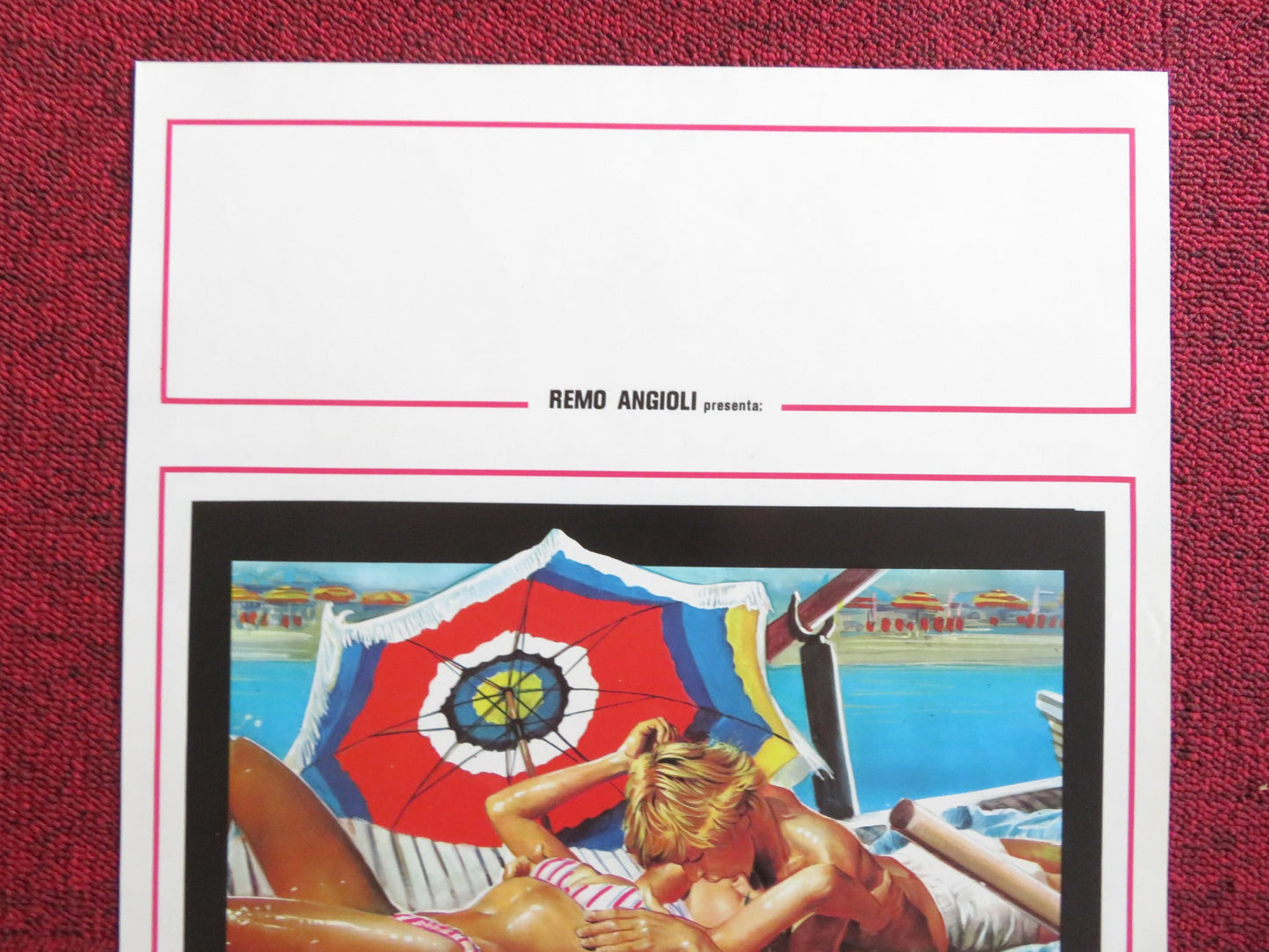 STESSO MARE STESSA SPIAGGIA ITALIAN LOCANDINA POSTER MARGARET CHAPLIN 1983