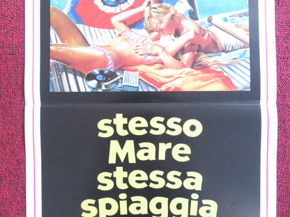 STESSO MARE STESSA SPIAGGIA ITALIAN LOCANDINA POSTER MARGARET CHAPLIN 1983