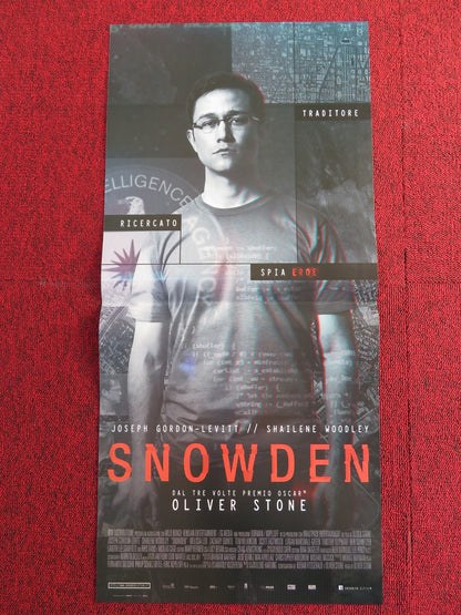 SNOWDEN ITALIAN LOCANDINA POSTER JOSEPH GORDON-LEVITT SHAILENE WOODLEY 2016