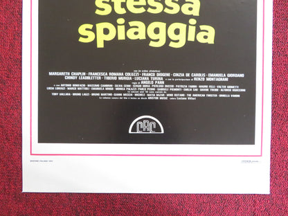 STESSO MARE STESSA SPIAGGIA ITALIAN LOCANDINA POSTER MARGARET CHAPLIN 1983