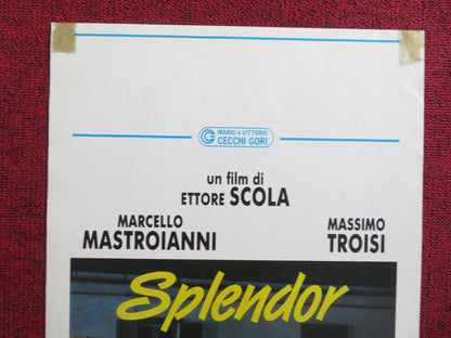 SPLENDOR ITALIAN LOCANDINA POSTER MARCELLO MASTROIANNI MASSIMO TROISI 1989