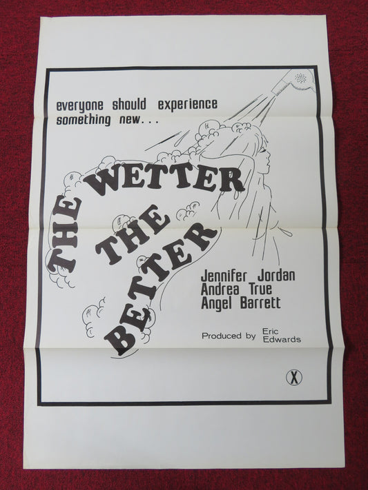 THE WETTER THE BETTER US TRI FOLDED ONE SHEET ROLLED POSTER JENNIFER JORDAN 1975