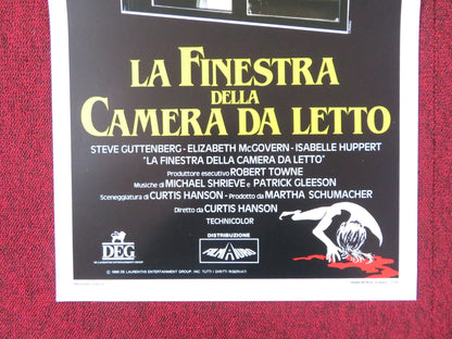 THE BEDROOM WINDOW ITALIAN LOCANDINA POSTER STEVE GUTTENBERG 1987