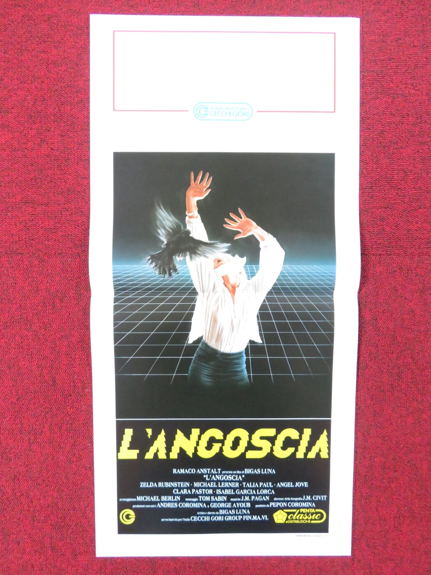 ANGUISH ITALIAN LOCANDINA POSTER ZELDA RUBENSTEIN MICHAEL LERNER 1989