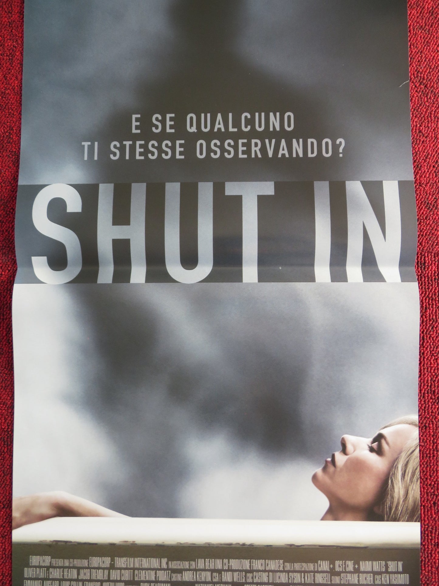 SHUT IN ITALIAN LOCANDINA POSTER NAOMI WATTS OLIVER PLATT 2016