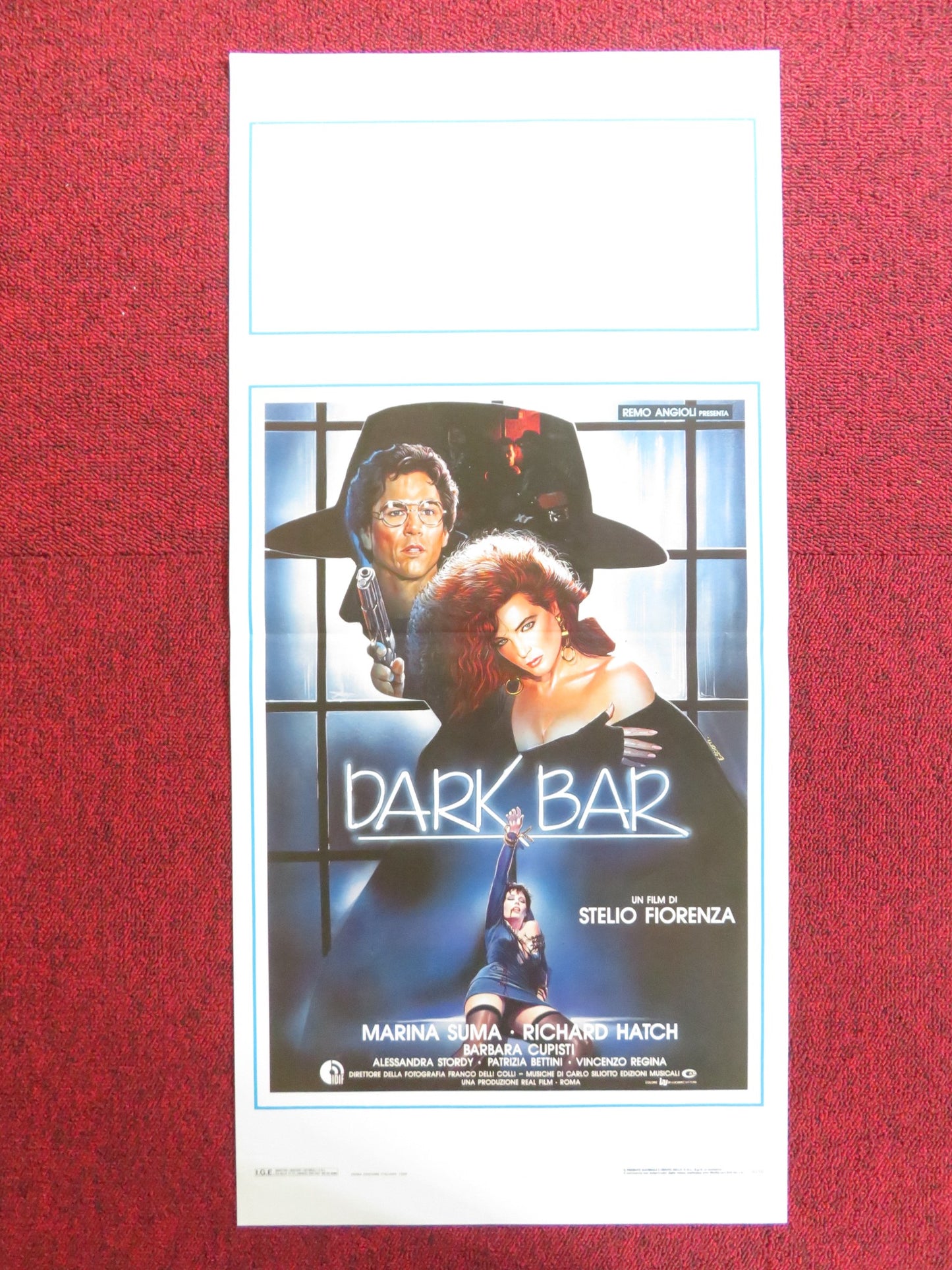 DARK BAR ITALIAN LOCANDINA POSTER MARINA SUMA RICHARD HATCH 1989