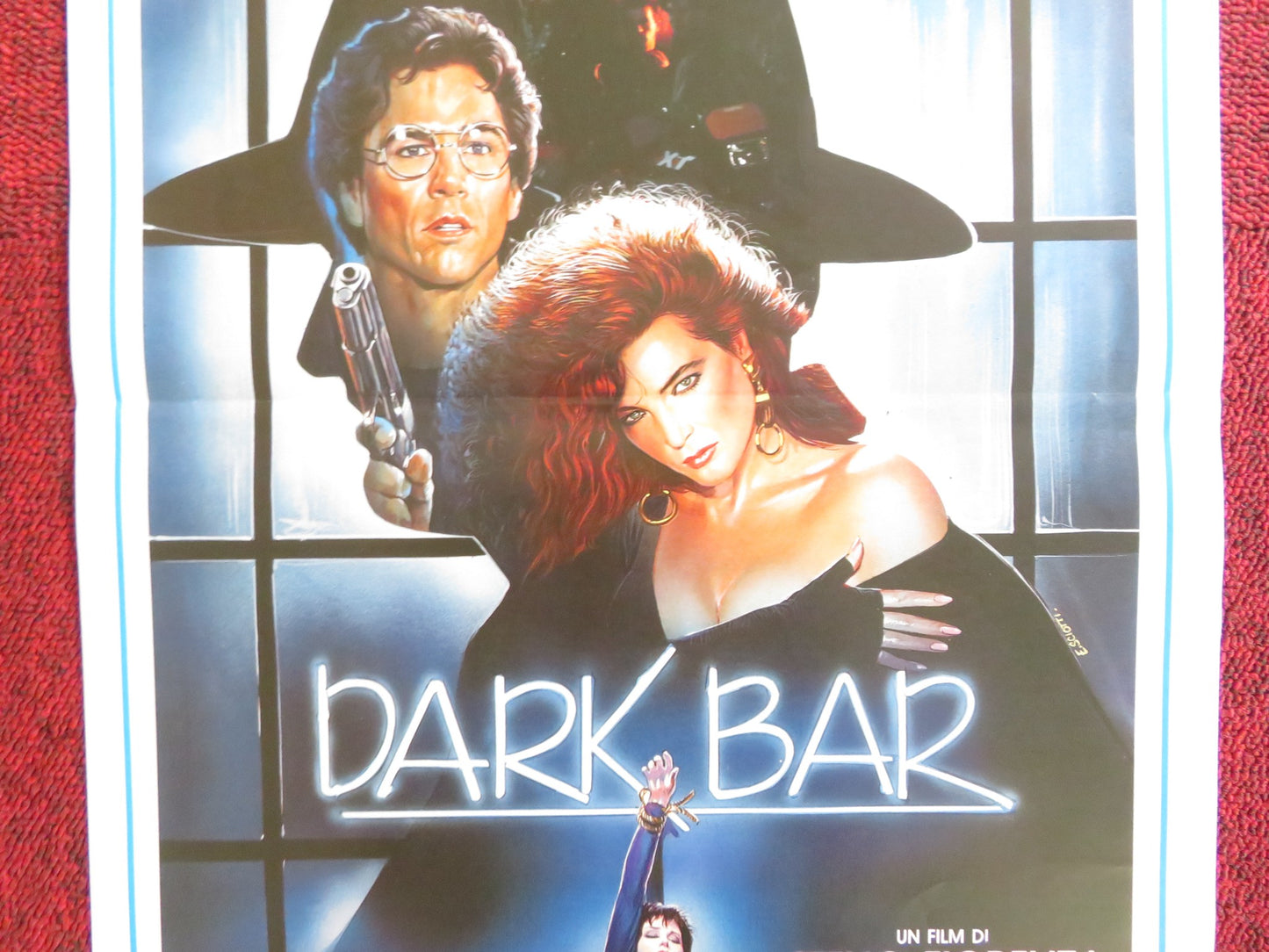 DARK BAR ITALIAN LOCANDINA POSTER MARINA SUMA RICHARD HATCH 1989