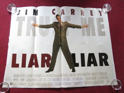 LIAR LIAR UK QUAD ROLLED POSTER JIM CARREY MAURA TIERNEY 1997