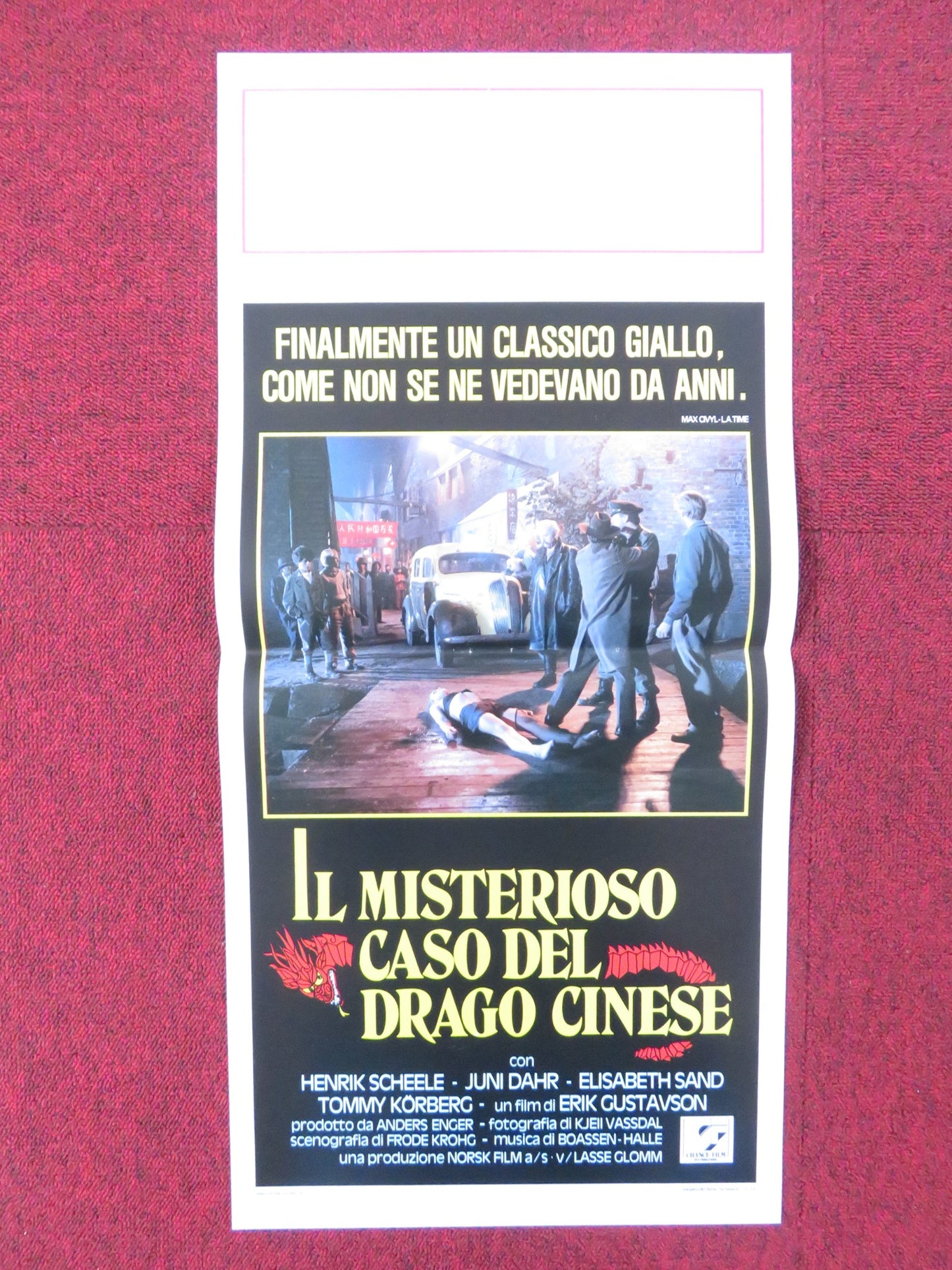 BLACKOUT ITALIAN LOCANDINA POSTER HENRIK SCHEELE JUNI DAHR 1987