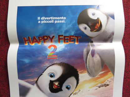 HAPPY FEET TWO ITALIAN LOCANDINA POSTER ELIJAH WOOD HANK AZARIA 2011